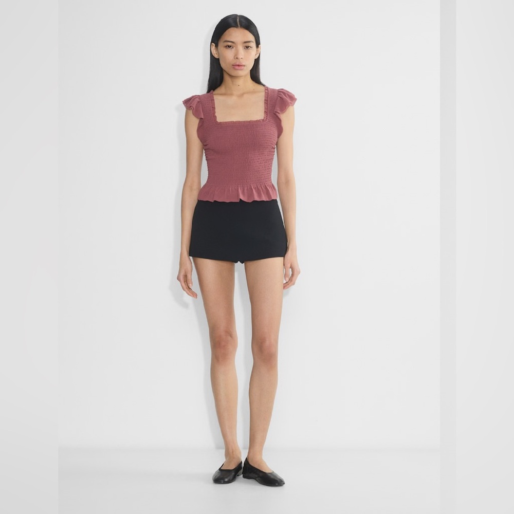 Aritzia Celia cropped square neck top